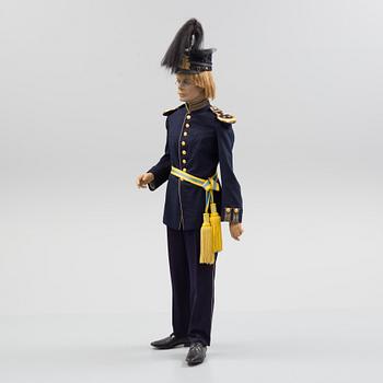 A mannequin with a Swedish military uniform m/1886 for officer of Värmland Regiment.