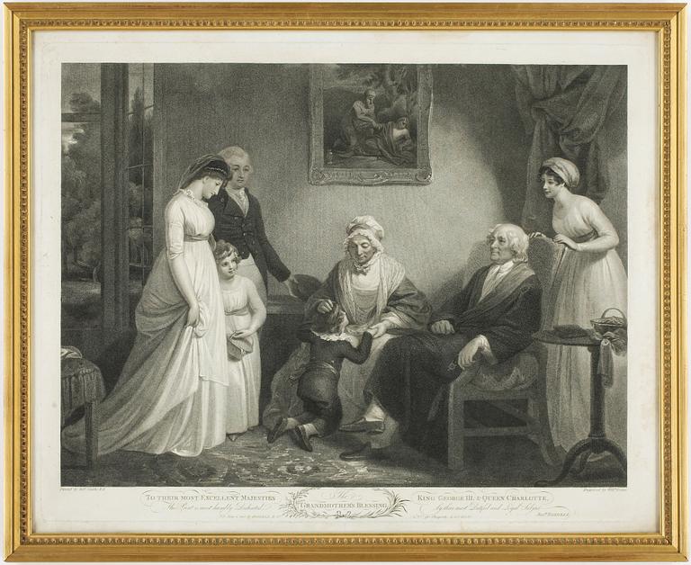 ETSNINGAR, 6 st, främst Shakespeare-motiv, I.P Simon, 1800-tal.