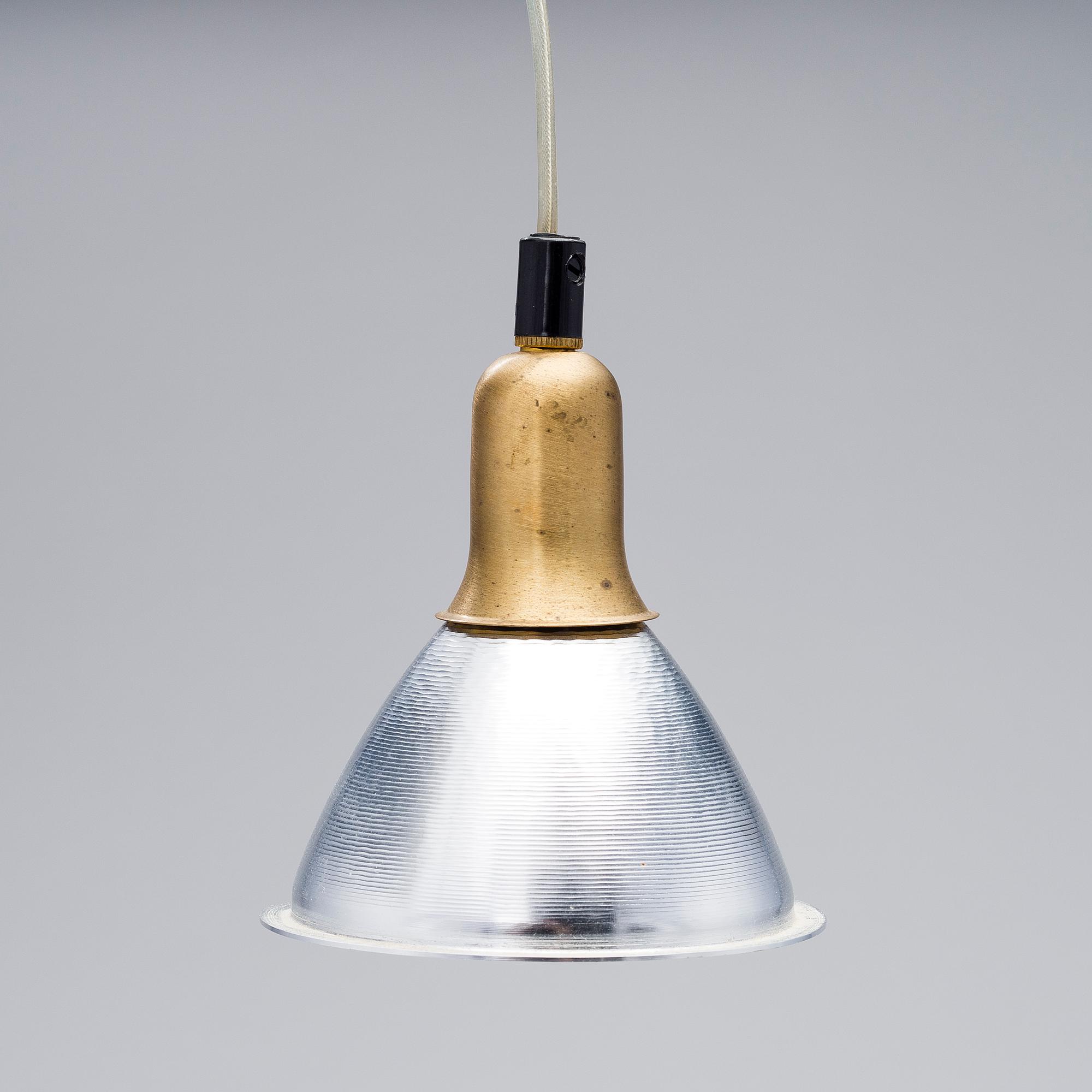 INGO MAURER, BORDSLAMPA OCH TVÅ TAKLAMPOR, "Grasl", formgiven av Jan Roth 1973.