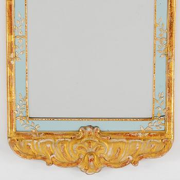 A rococo mirror by Niclas Meunier (1754-1797).