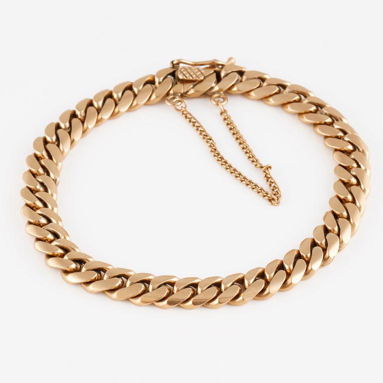 ARMLÄNK, 18K guld. Vikt 34,8 gram.