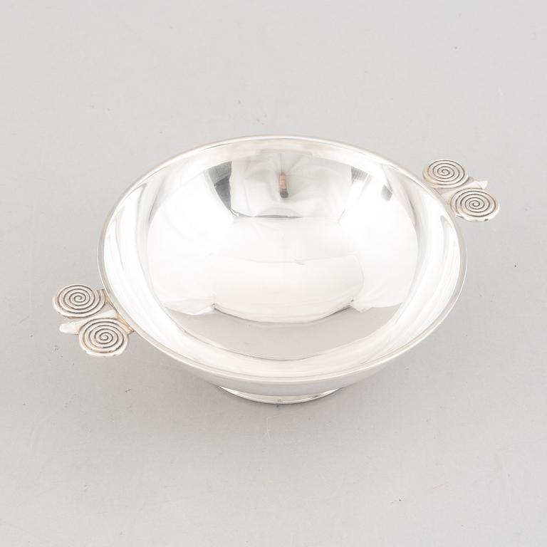 A Swedish Silver Bowl, mark of W.A. Bolin, Stockholm 1944.