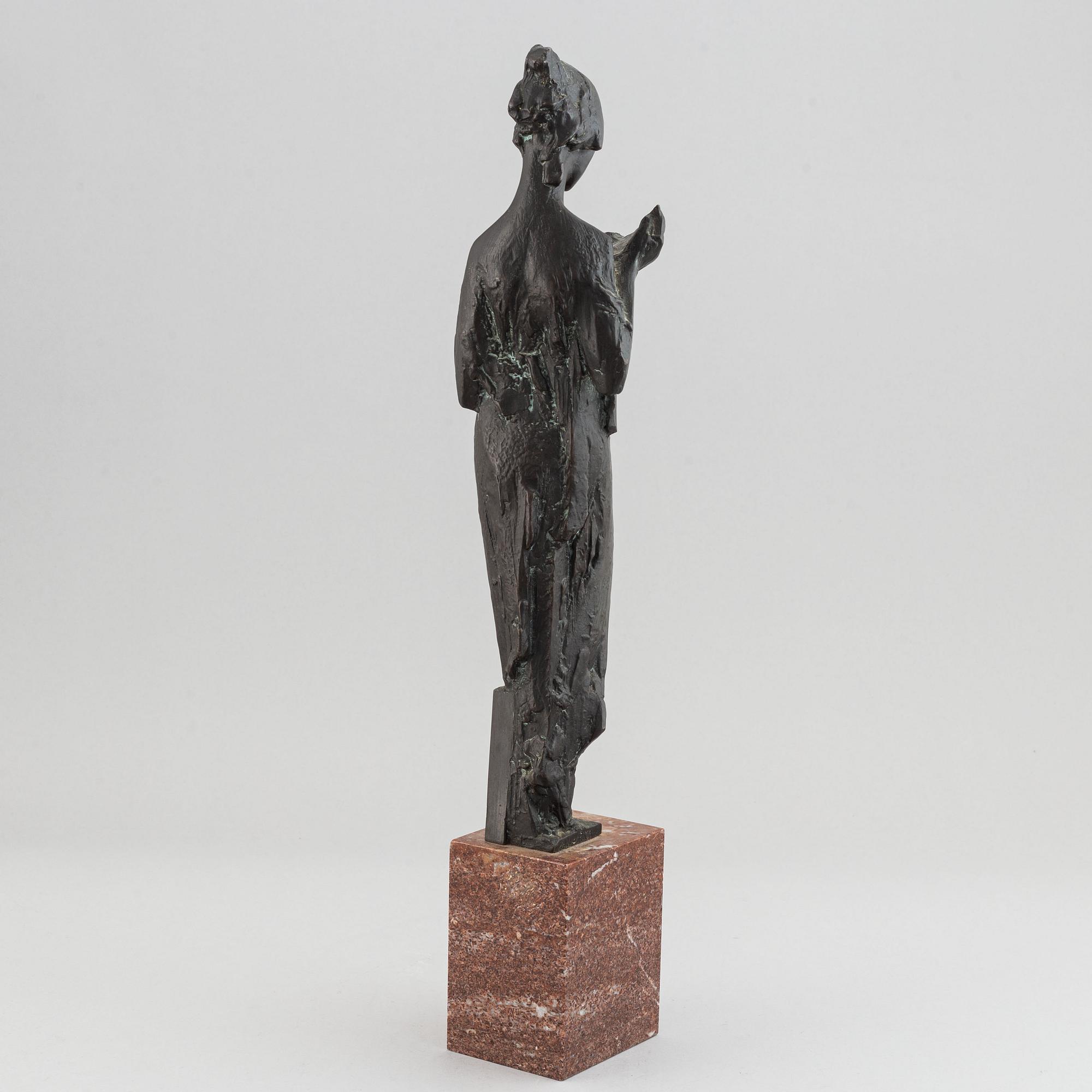 Jan Hána, efter. Skulptur. Signerad. Brons, höjd 54,5 (ink bas).