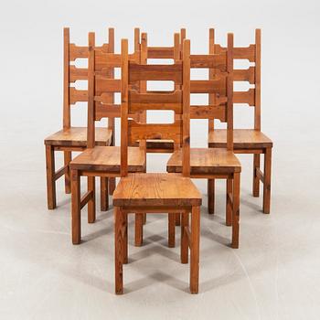 Chairs, 6 pieces, 1970s.