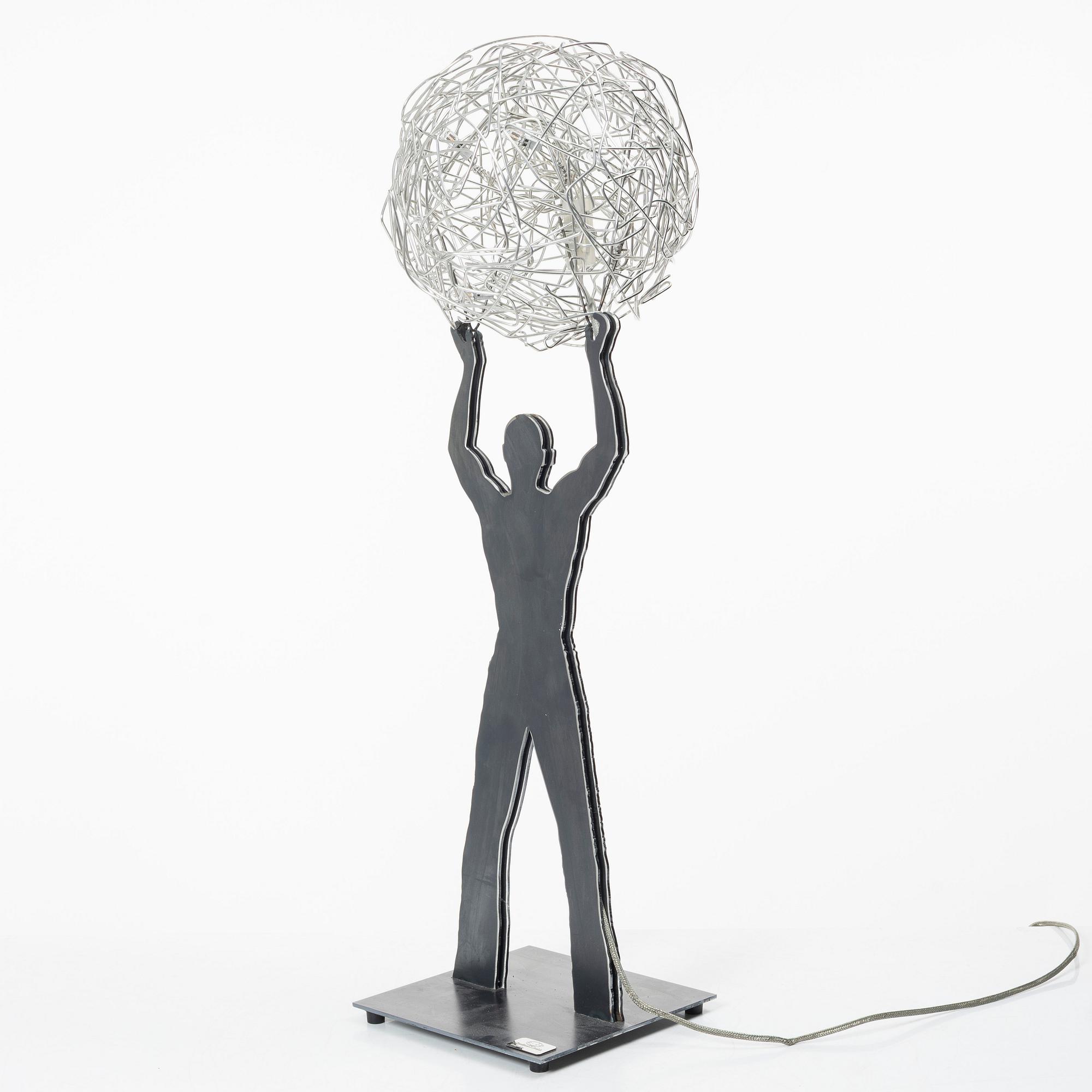 Enzo Catellani, bordslampa, "Uomo della Luce", Catellani & Smith, Italien, 2000-tal.