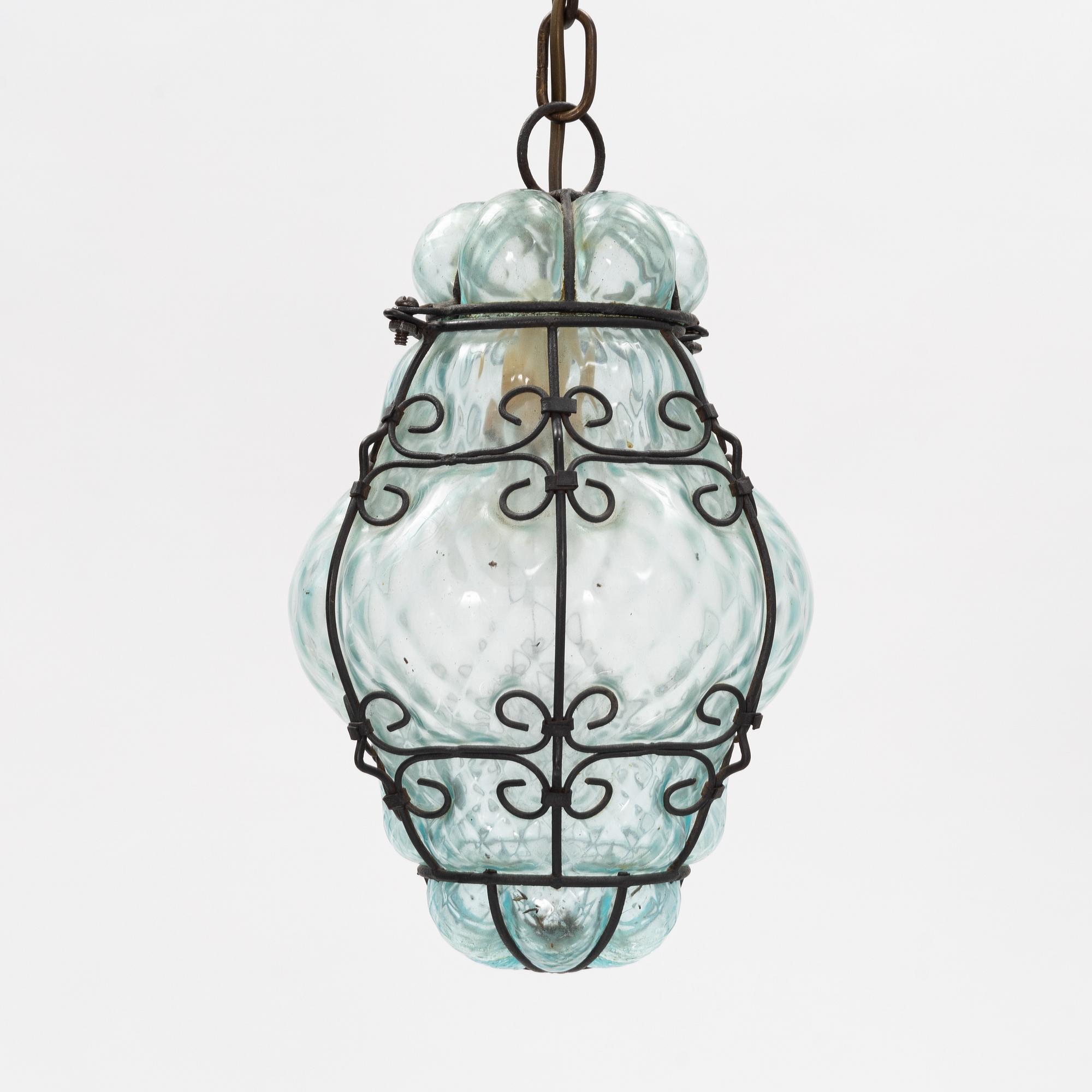 Taklampa, Murano, Venedig, 1900-talets mitt.