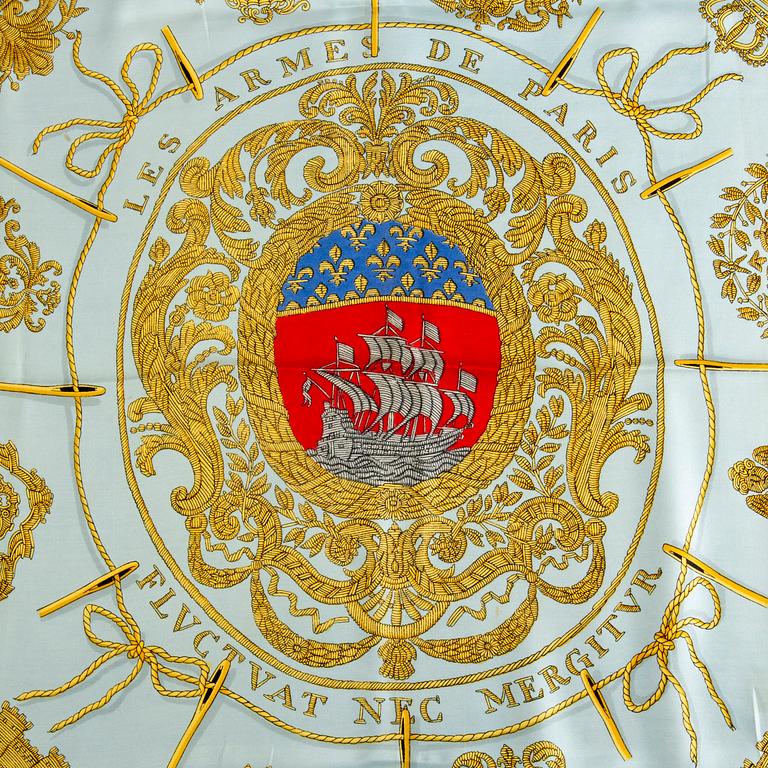 A silk Hèrmes scarf France later part of the 20th century.
