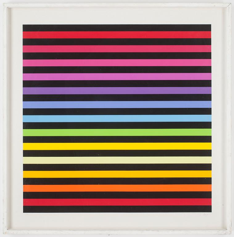 YAACOV AGAM, serigrafi, signerad  och numrerad 171/200.