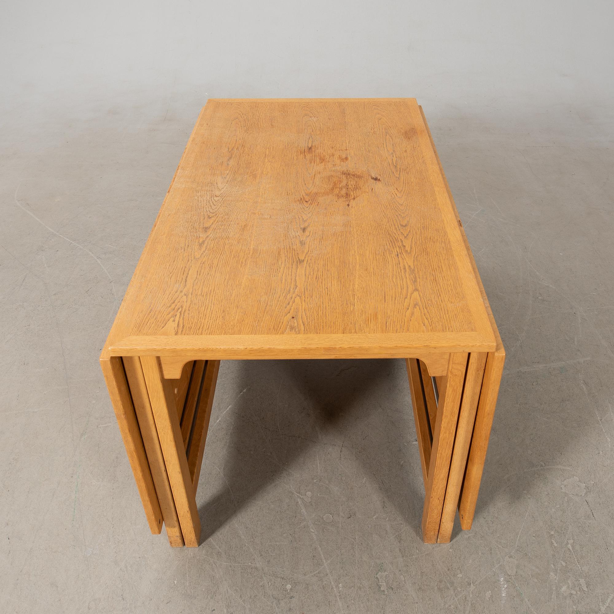 Børge Mogensen, drop-leaf table, "Öresund", Karl Andersen & Sons.