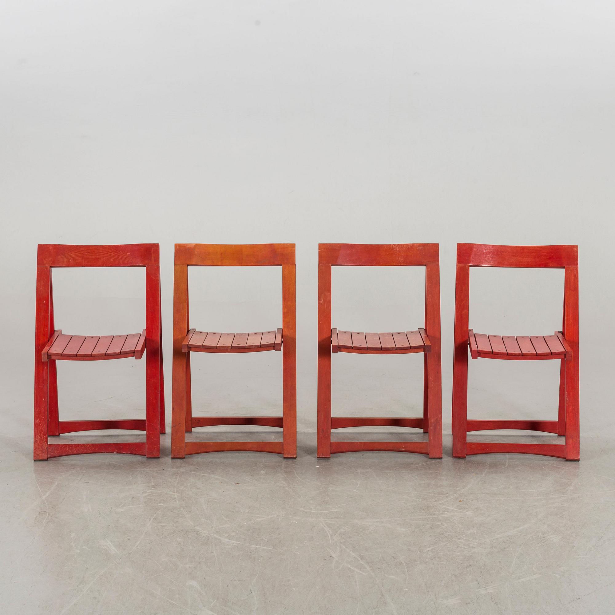 FÄLLSTOLAR, 7 st, 1900-talets andra hälft.