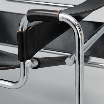 MARCEL BREUER, nojatuoli, "Wassily", 1970-luku.