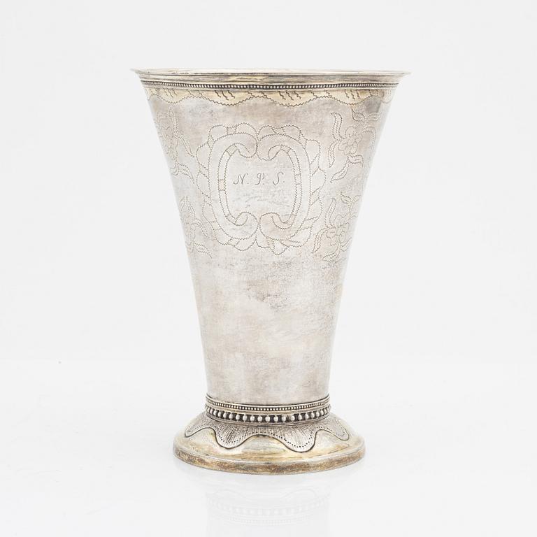 Erik Ericson, bägare, silver, Uppsala, 1797.