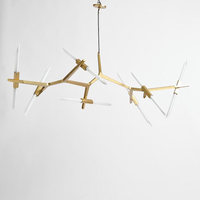 Lindsey Adelman, an "Agnes Chandelier 14" ceiling lamp, Roll and Hill, USA, post 2010.