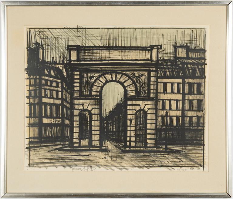 Bernard Buffet, "La porte Saint-Martin".