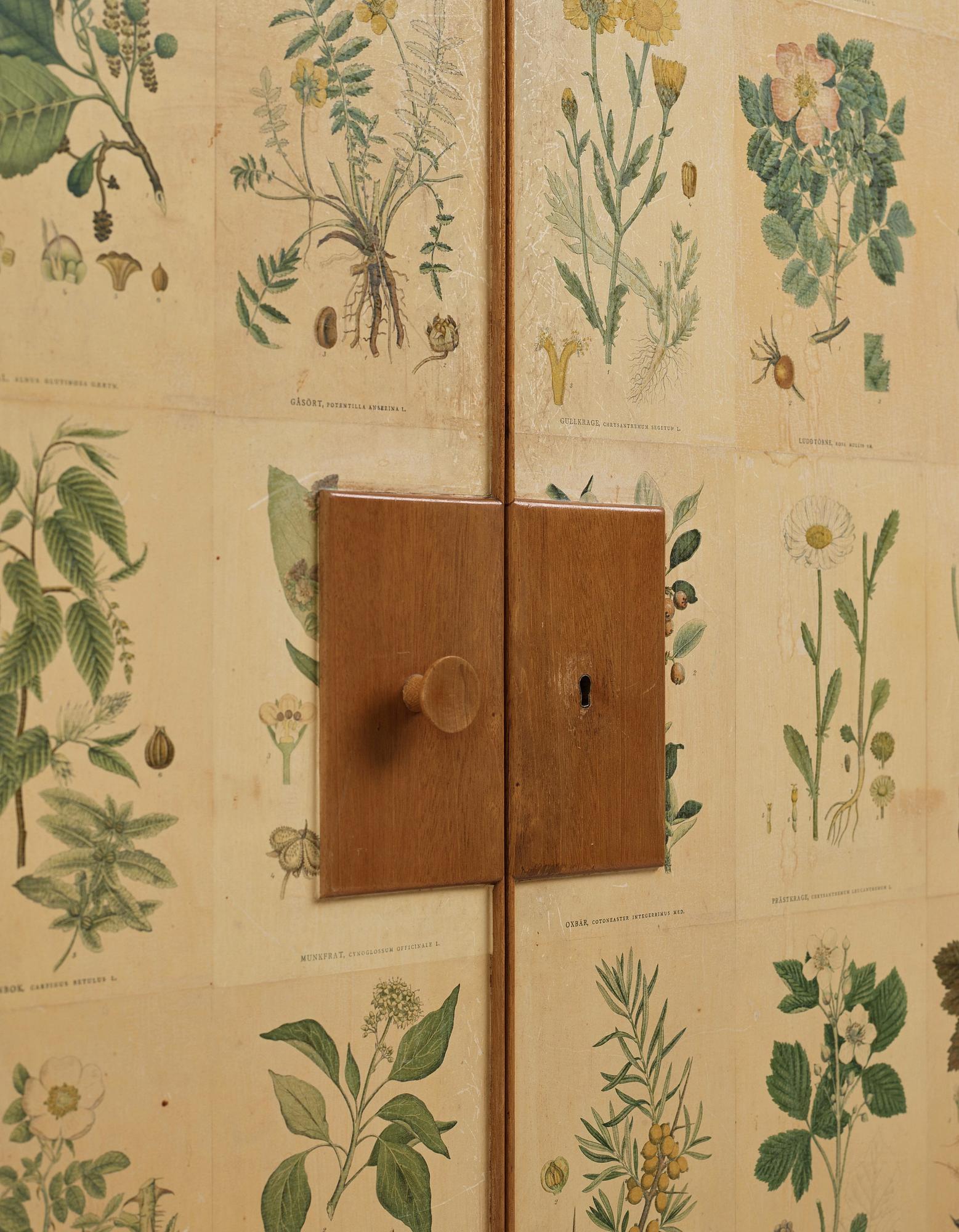Josef Frank, a 'Flora' cabinet, Svenskt Tenn, Sweden probably 1950's, model 852.