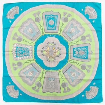 Hermès, A silk scarf "Poste et Cavalerie".