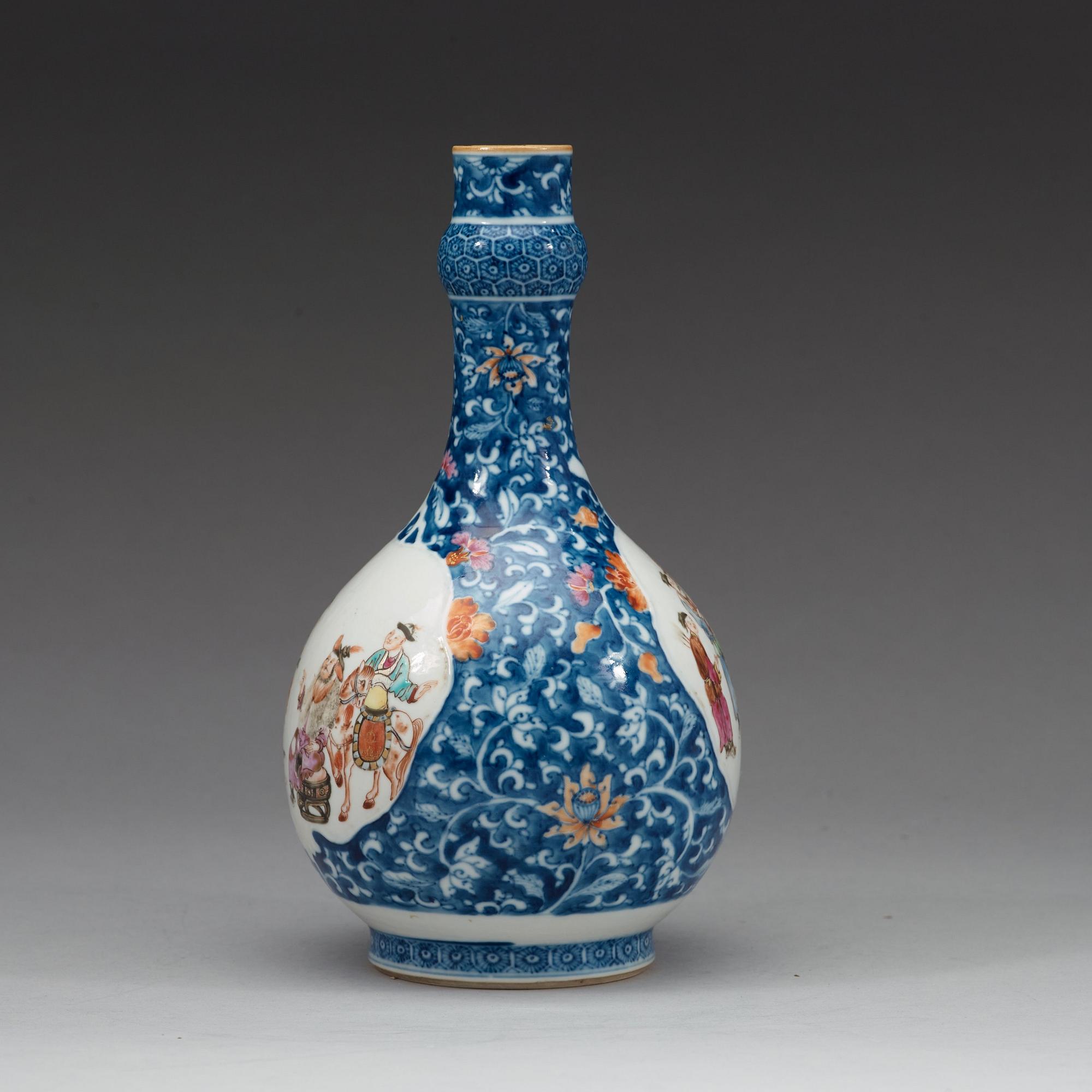 A famille rose vase, Qing dynasty, Qianlong (1736-95).