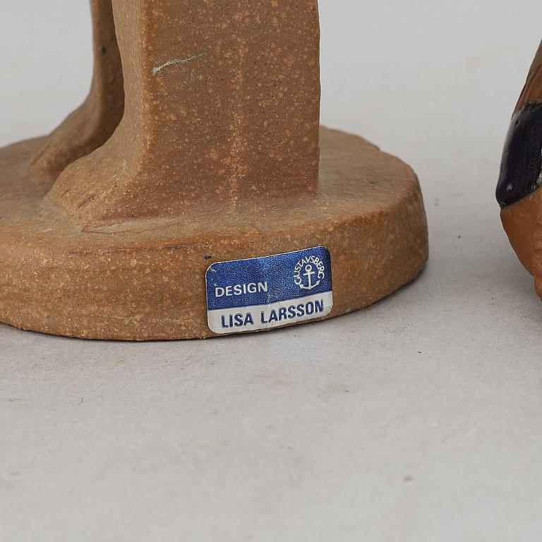 Lisa Larson, a set of five stoneware figurines from Gustavsberg.
