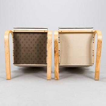 Alvar Aalto, a pair of 1960s '401' armchairs for Artek.