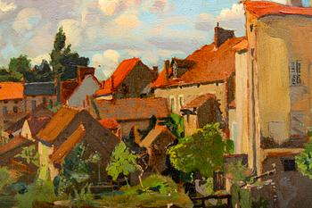 Oscar Keen, a signed and dated oil on board.