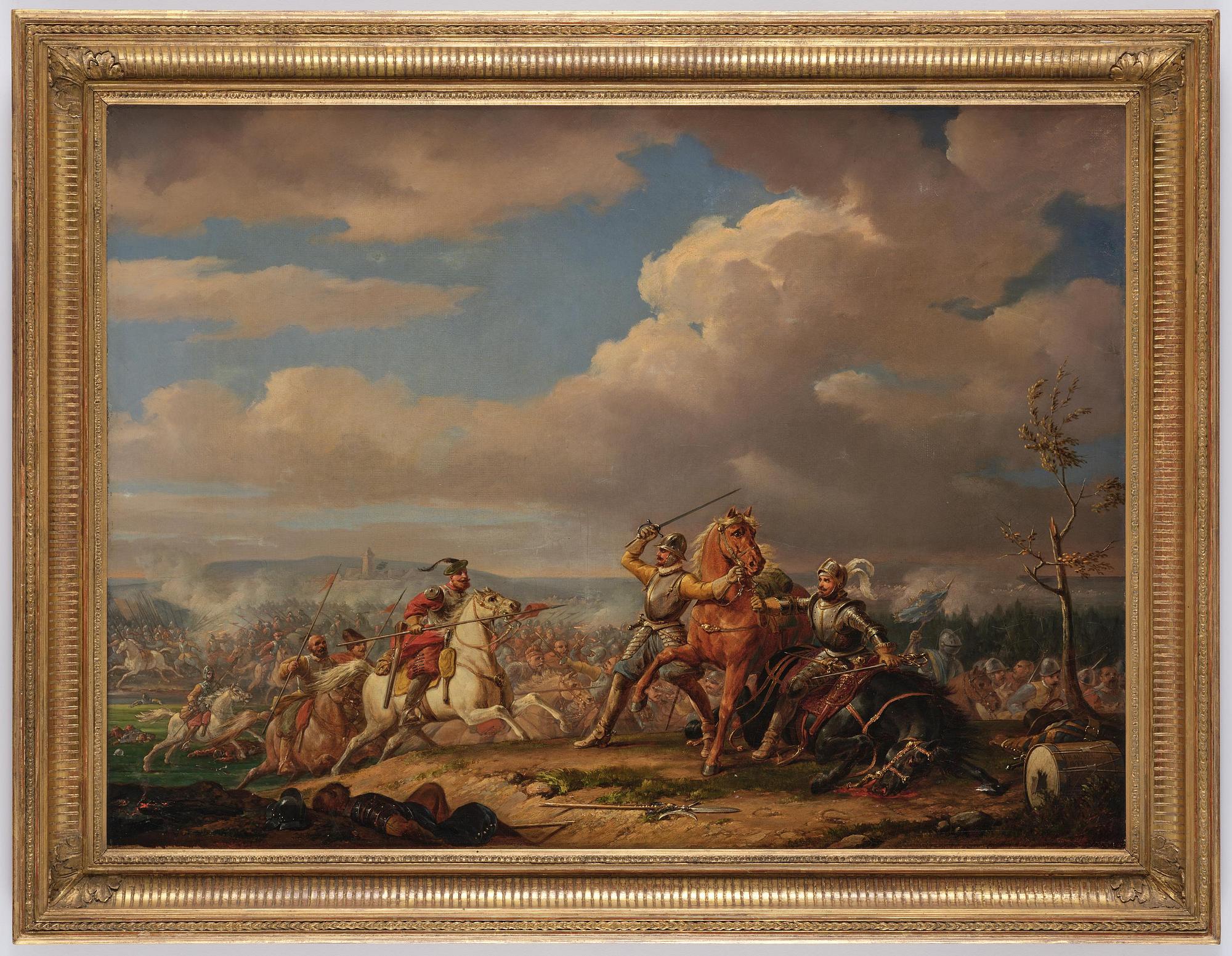 Hjalmar Mörner, ”Bataille-Scene, vid Kirkholm, den 27 sept. 1604”.