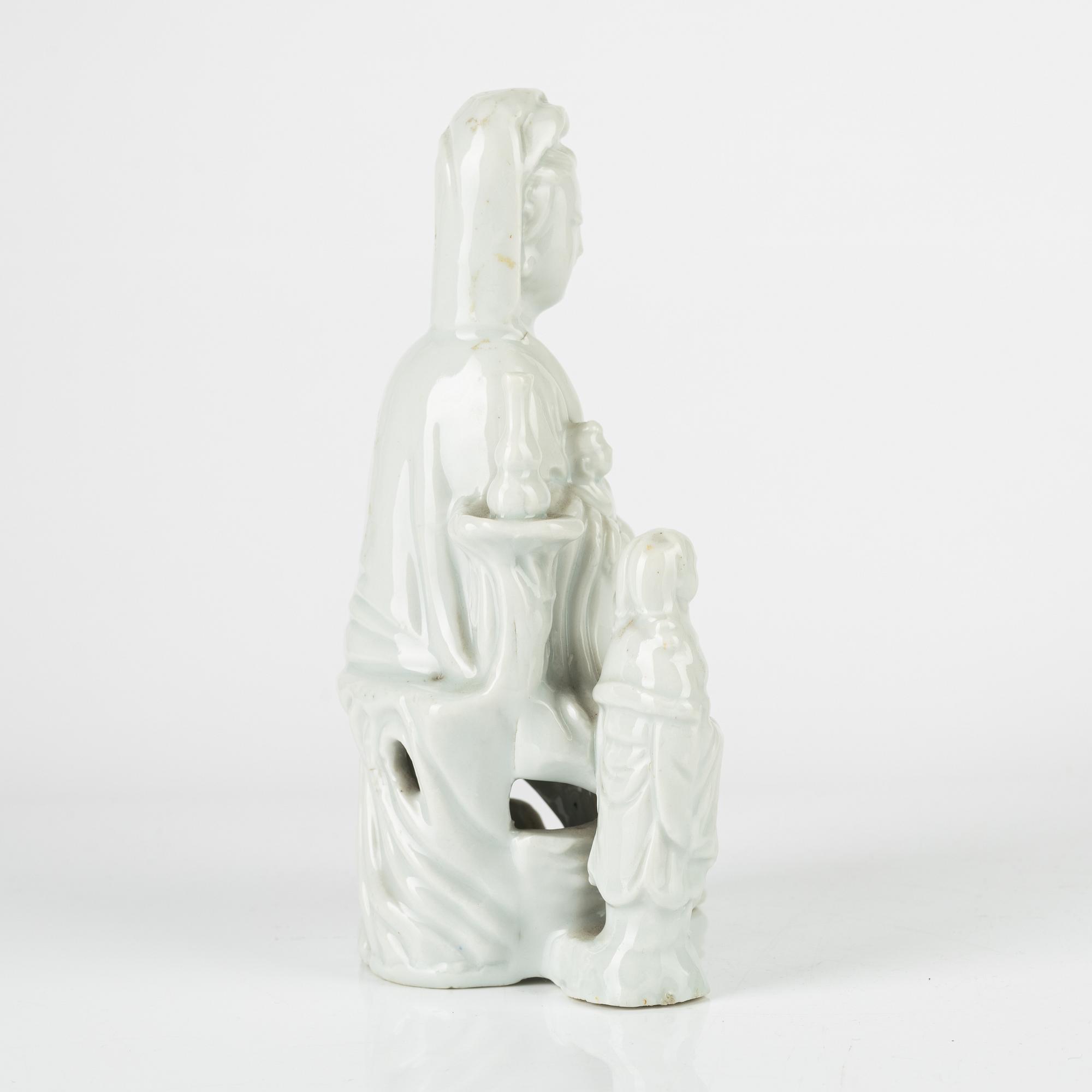 A blanc de chine figure, Qing dynasty, 19th century.