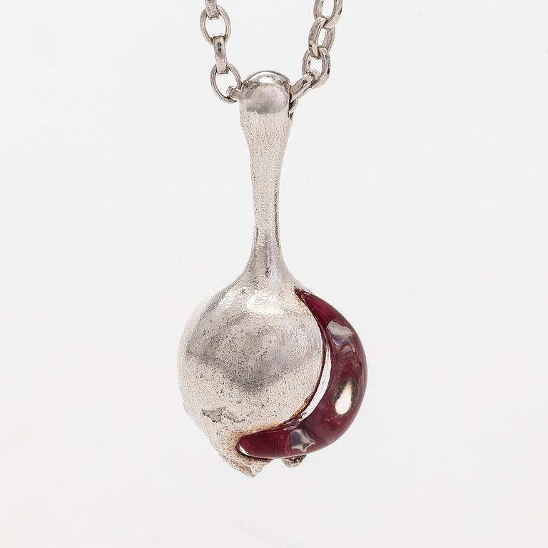 Björn Weckström, hänge, "Nectaris", silver, akryl, Lapponia 1973.