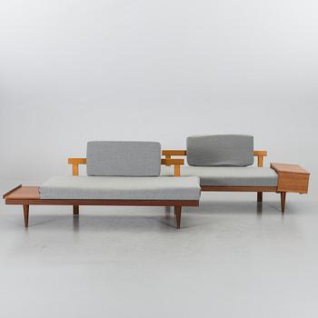 SOFFA/DAGBÄDD 2 dlr Ekornes Svane Norge 1960/70-tal.