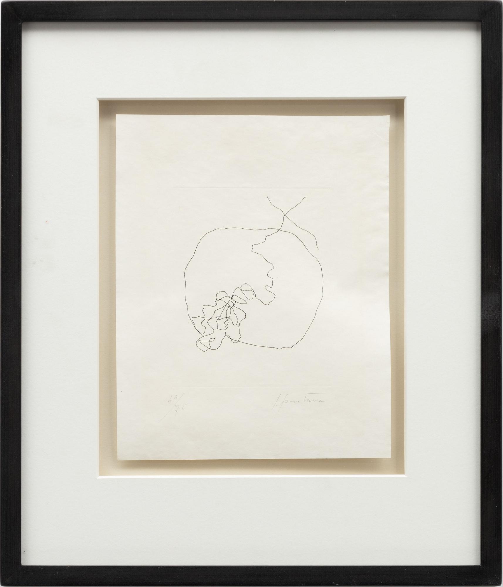 Lucio Fontana, ur "Dix eaux-fortes. L'Épée dans l'eau" (Alain Jouffroy).