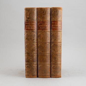 The von Wright brothers, three volumes "Svenska Fåglar", Börtzells tryckeri AB, Stockholm, 1927-1929.