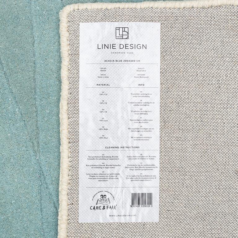 Hanne Kortegaard, matta, handtuftad, "Acacia", Linie Design, Danmark, 300 x 200 cm.