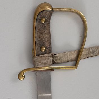 Police sabre, early 20th century, with scabbard.