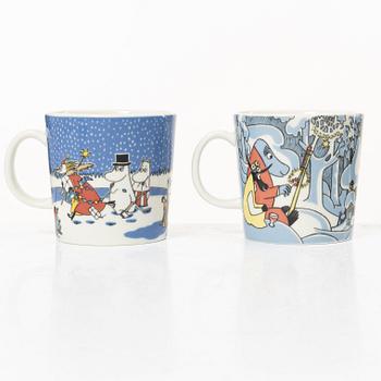 Arabia, two Moomin mugs, Finland, 1999-2005.
