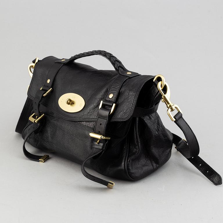 Mulberry, a black leather 'Alexa' bag.