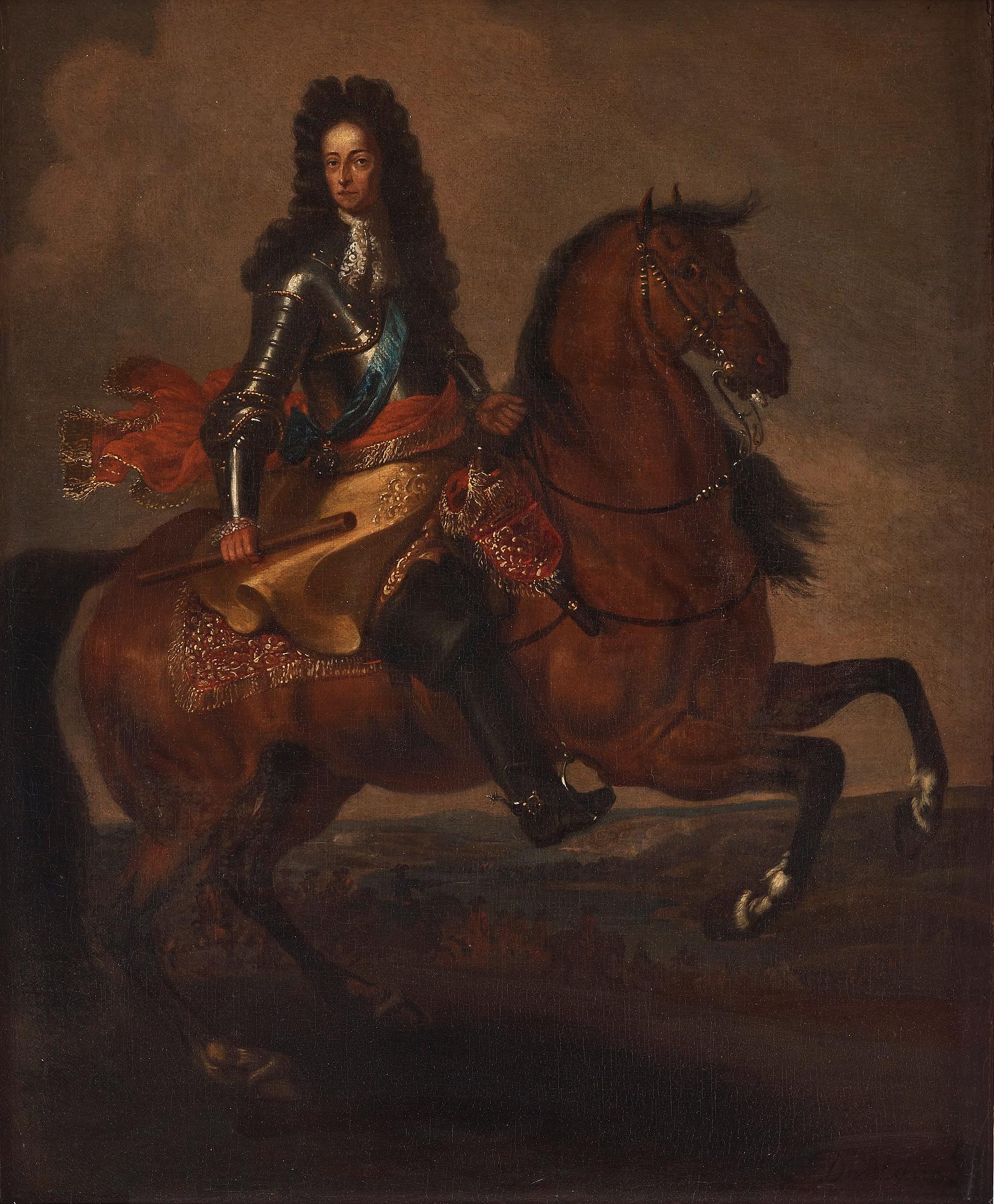 Dirck Maas Tillskriven, Wilhelm III till häst (1650-1702).