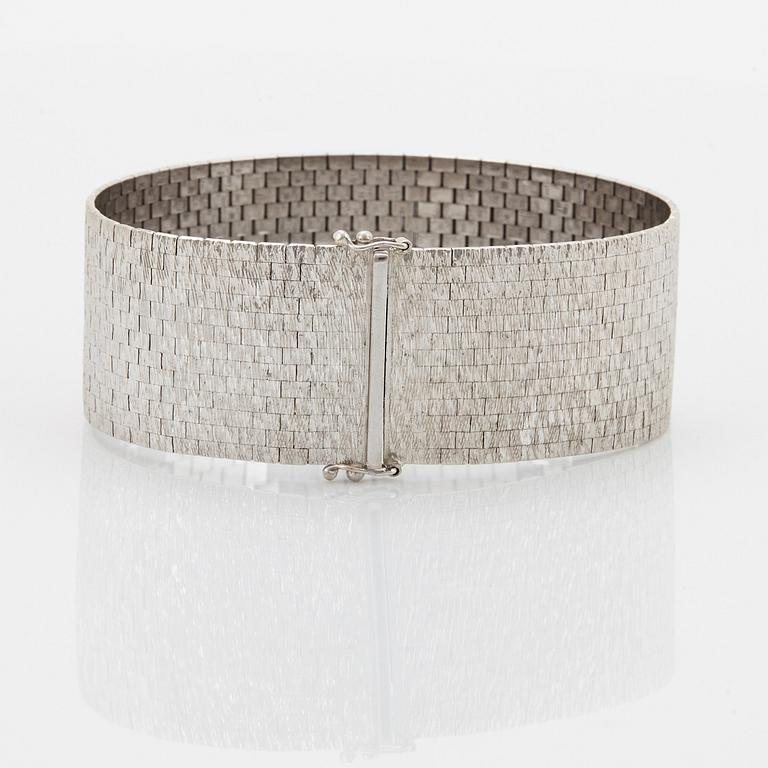 Bucherer armband 18K vitguld.