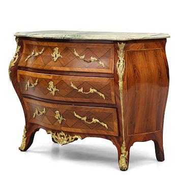 8. A Swedish rococo parquetry commode attributed to C. Tietze (master in Stockholm 1764-91).
