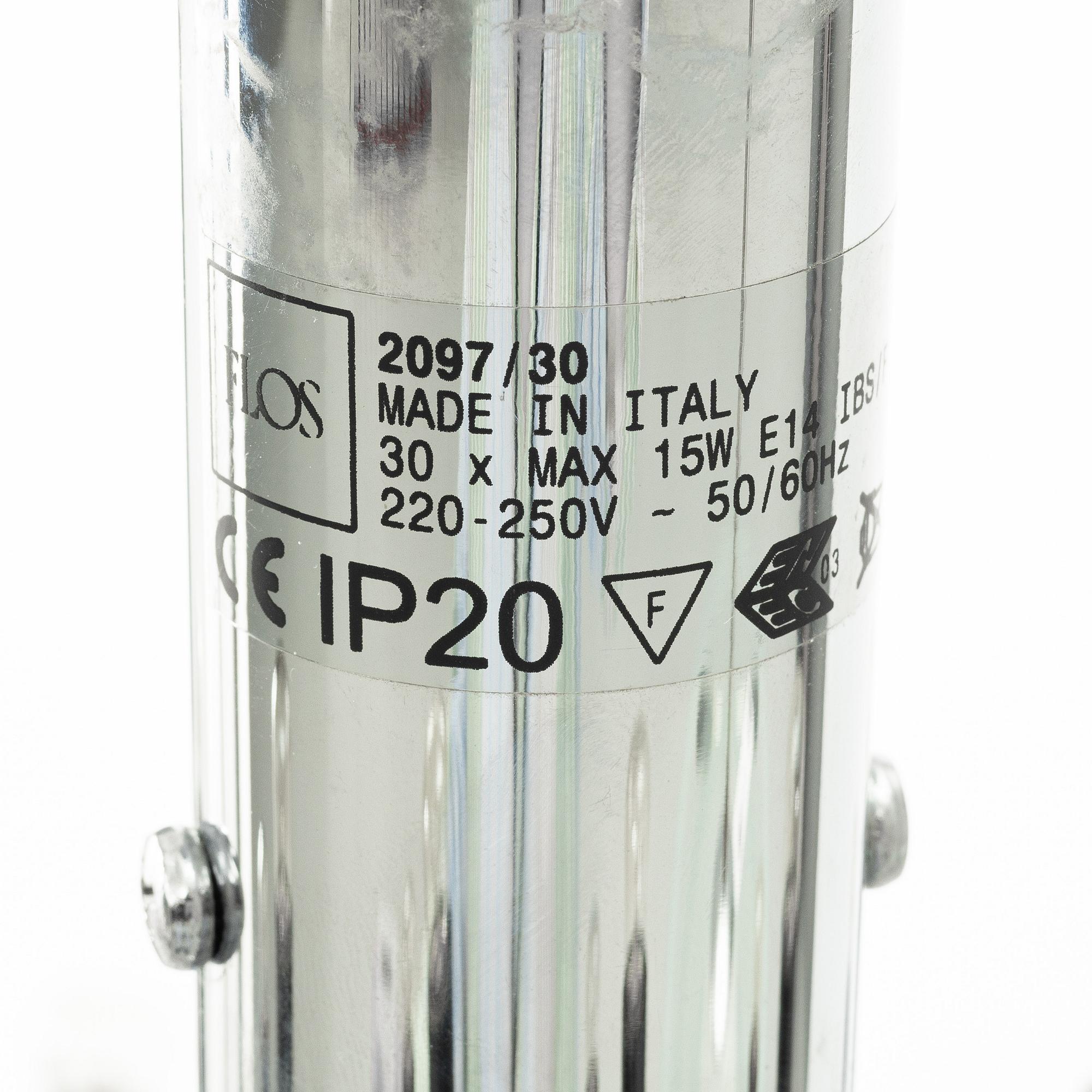 Gino Sarfatti, Takkrona, "2097/30", Flos, Italien.