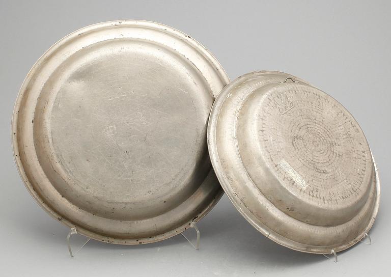 FAT, 4 st, tenn, bla Västerås, 1700/1800-tal.