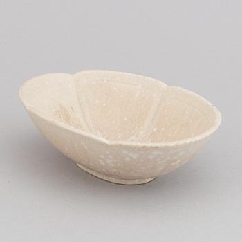 Gunnar Nylund, a set of 2 double" stoneware pots, model UB and a bowl, Rörstrand, Sweden 1940's.