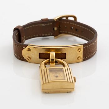 Hermès, armbandsur, "Kelly Lock", 20 x 20 (37,5) mm.