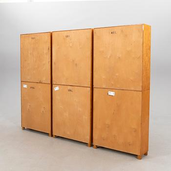 Bookcases, 3 pcs, first half of the 20th century.