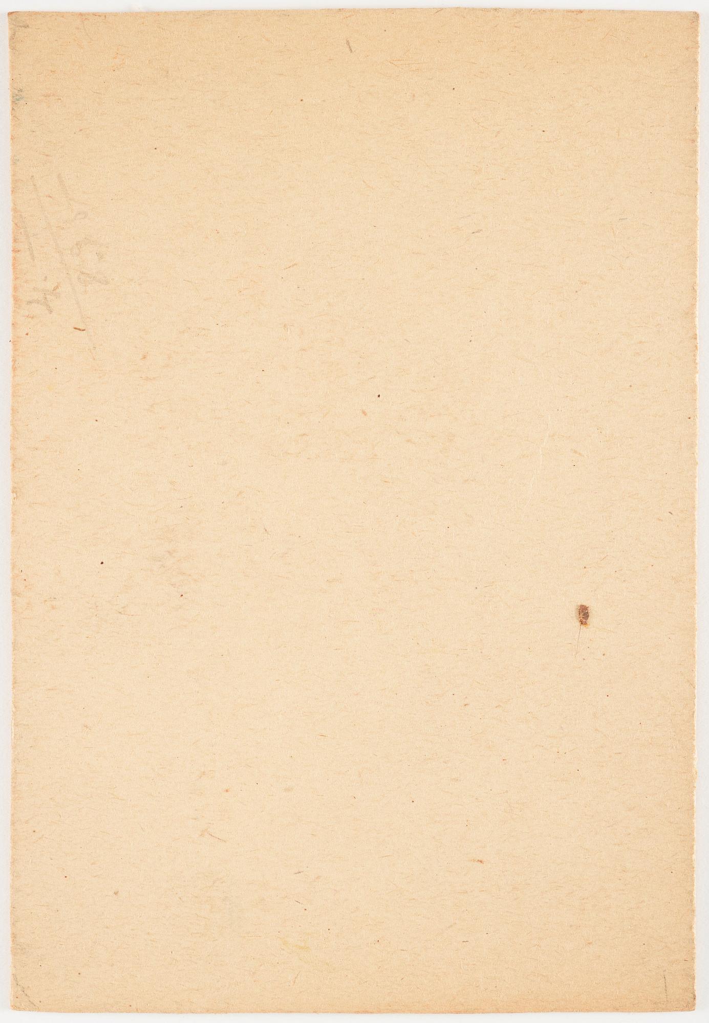 CO Hultén, bladteknik på papper, signerad och utförd 1937.