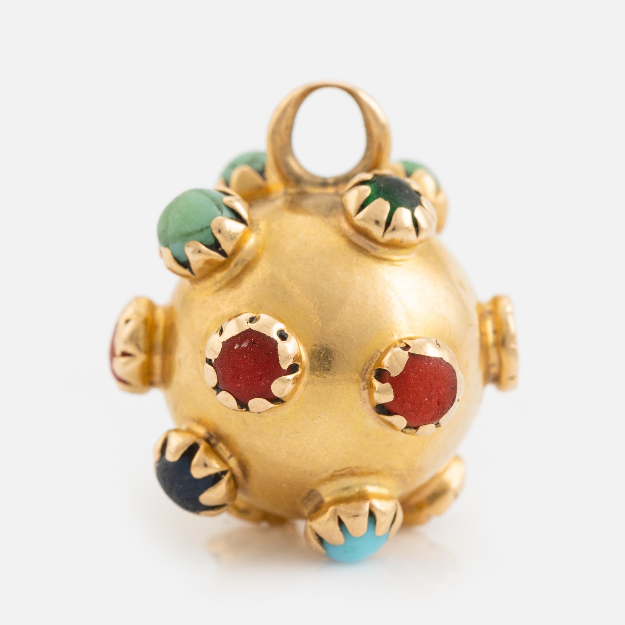 Berlock, 18K guld, sputnik.