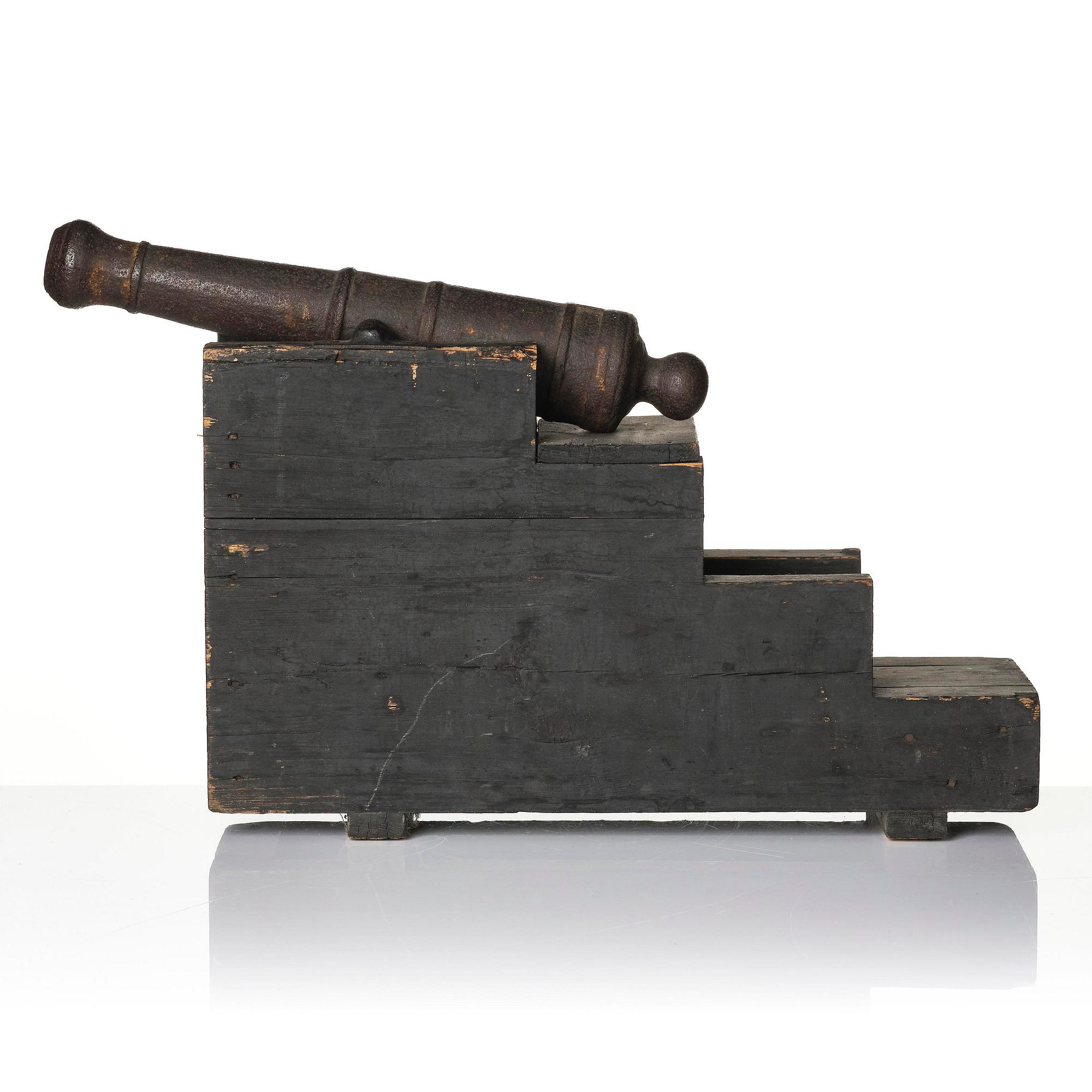 A pair of salute cannons, presumably 19th century.