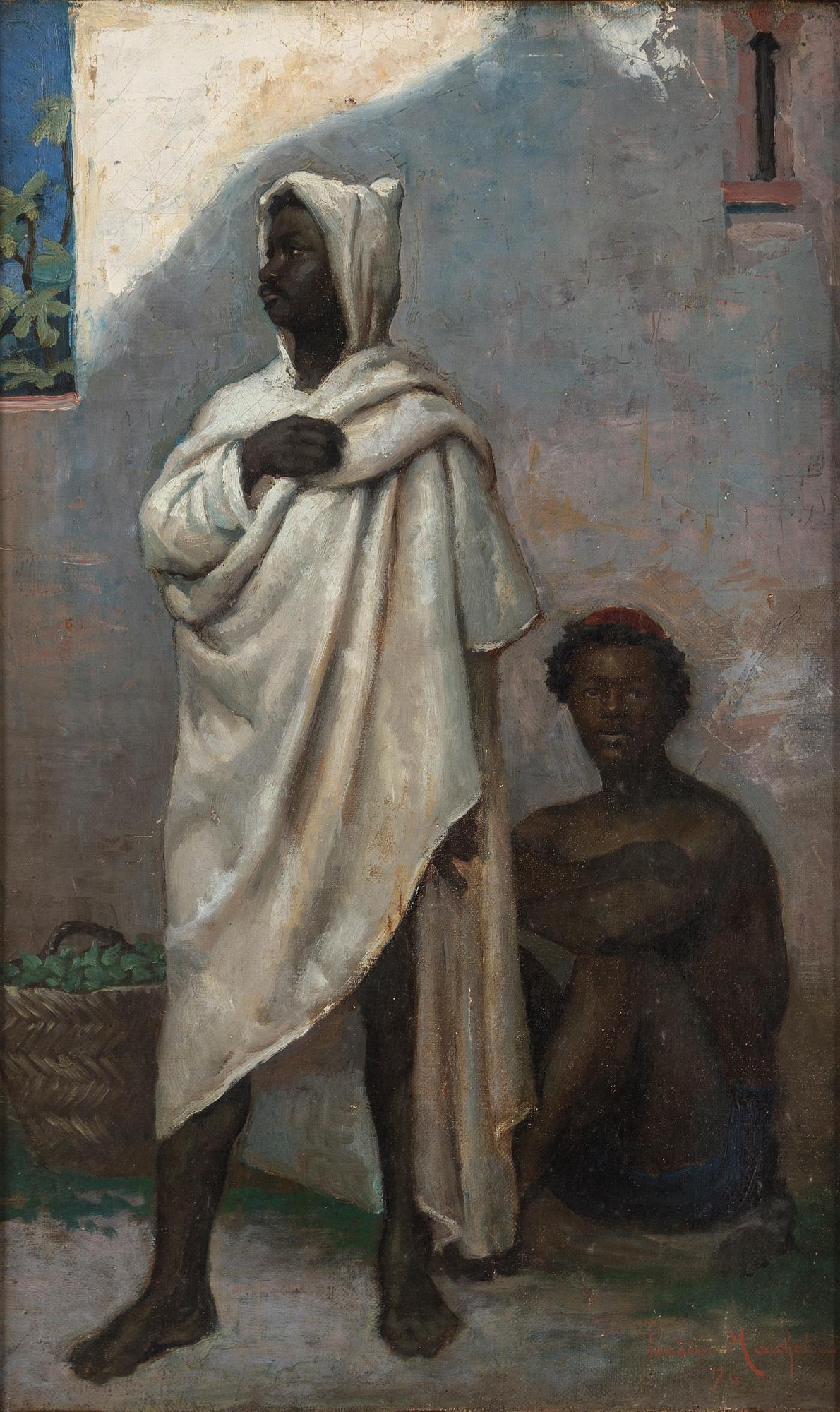 LOUIS HIPPOLYTE MOUCHOT, oil on canvas, signed and dated 76.