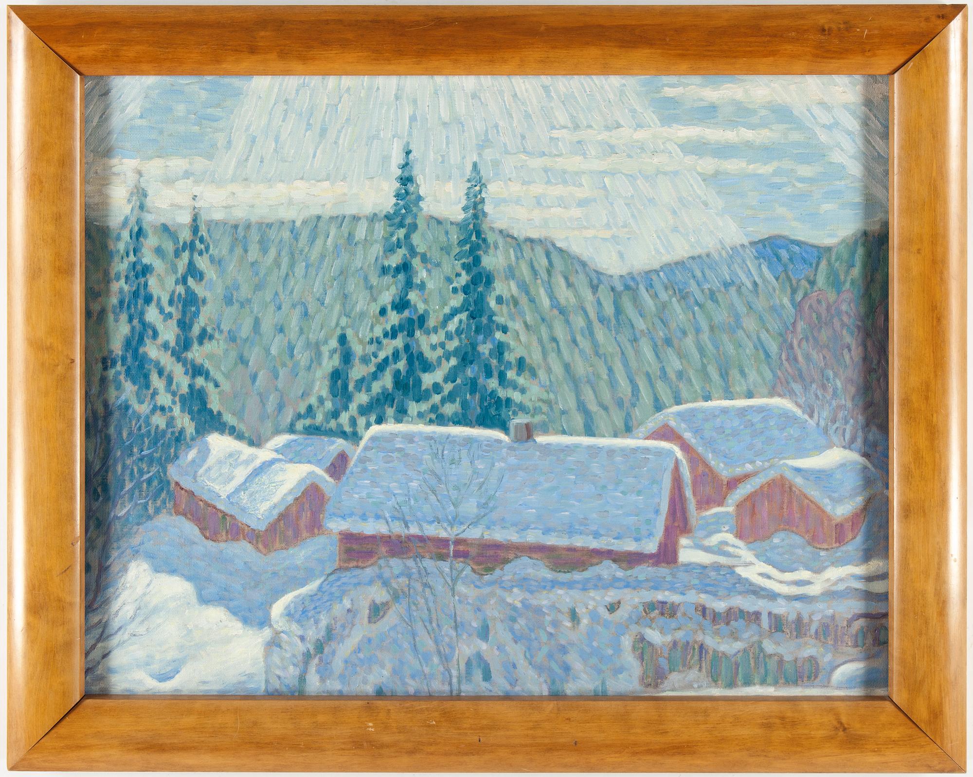 ALFRED EKSTAM, olja på duk.