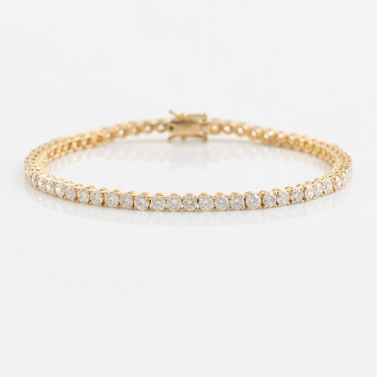 Tennisarmband med briljantslipade diamanter 5,36 ct.