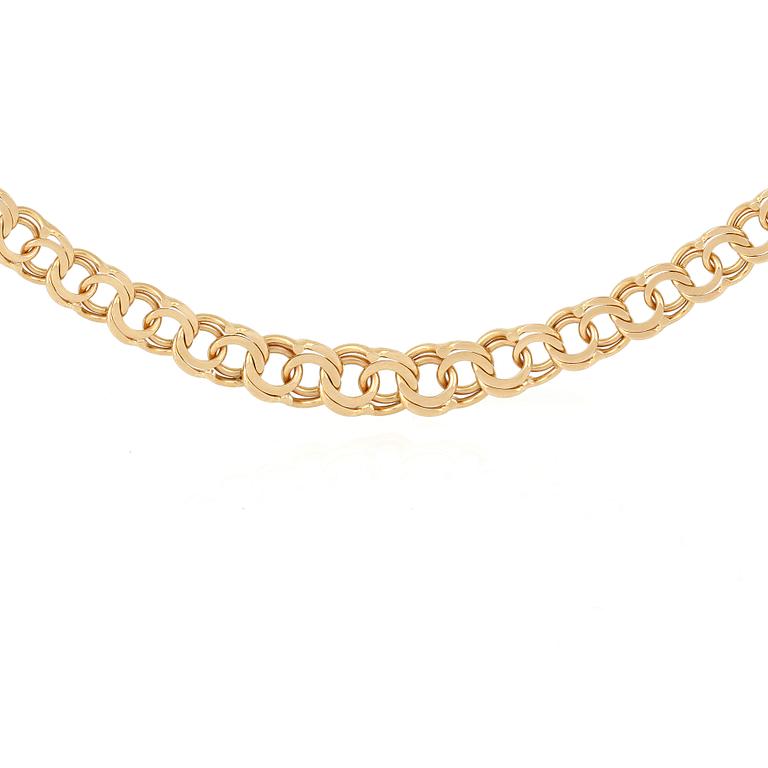 COLLIER, 18 k guld. 1976. Vikt ca 20 gram.