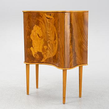 A Swedish Modern inlay drinks cabinet, AB Rödeby Möbler, Ronneby, 1940s.